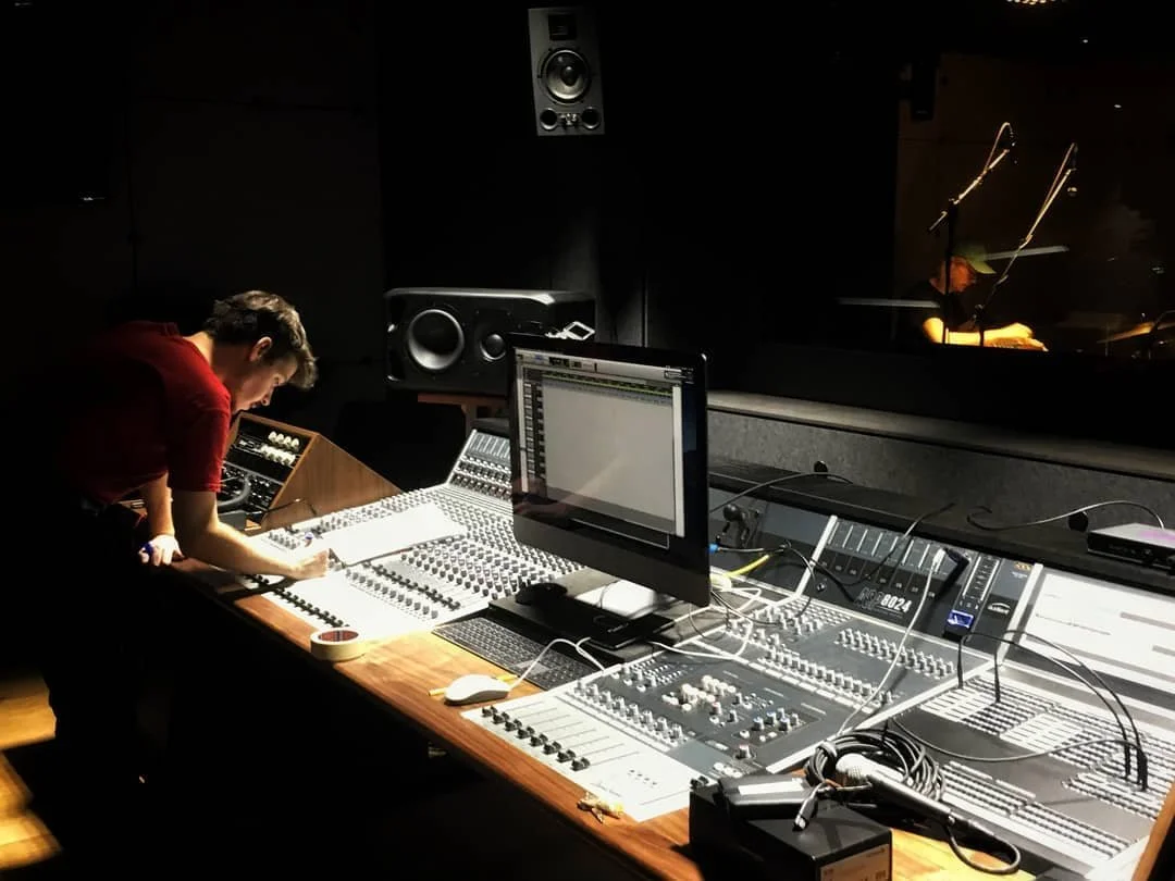 Marcos Correa in the studio